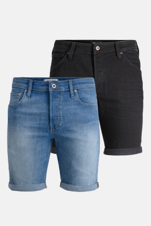 Performance Denim Shorts - Paketerbjudande (2 par)