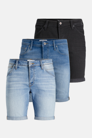Performance Denim Shorts - Paketerbjudande (3 par)