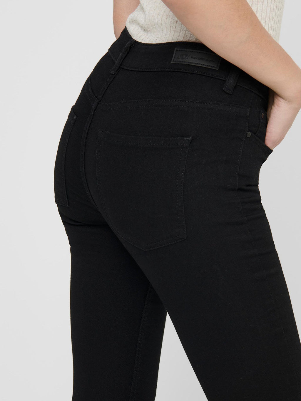 Performance Jeans - Svart (mid waist)