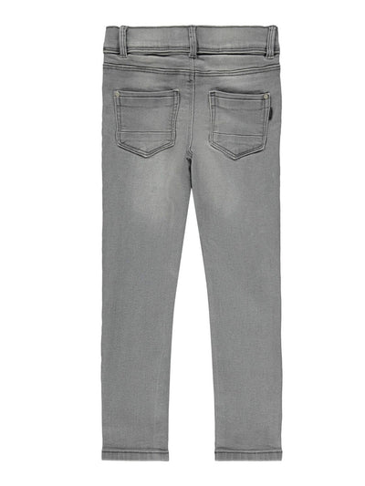 Skinny fit Jeans i Ekologisk bomull - Grå denim - Name It - Grå 3