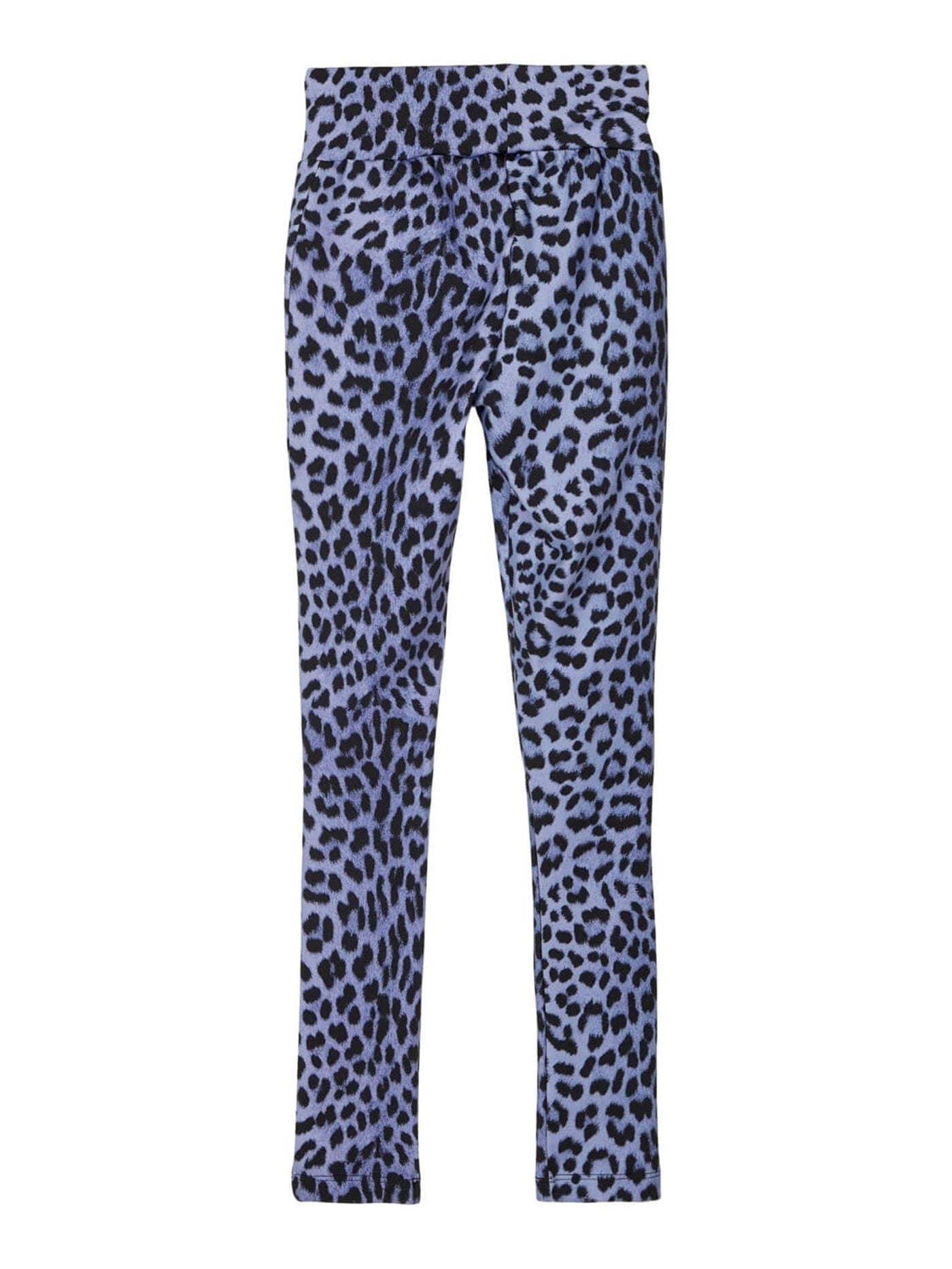 Mönstrade leggings - Blå leopard - Name It - Blå