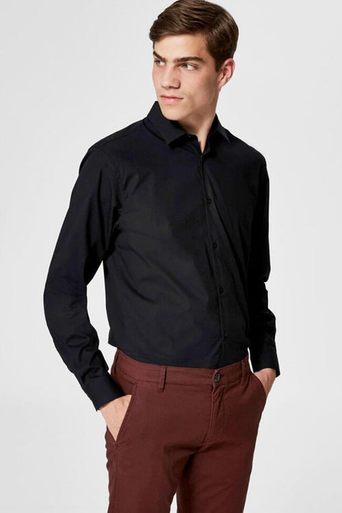 Preston Skjorta - Slim fit - Svart - Selected Homme - Svart