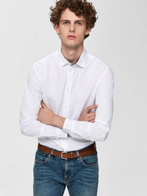 Oxford Skjorta - Vit - Selected Homme - Vit