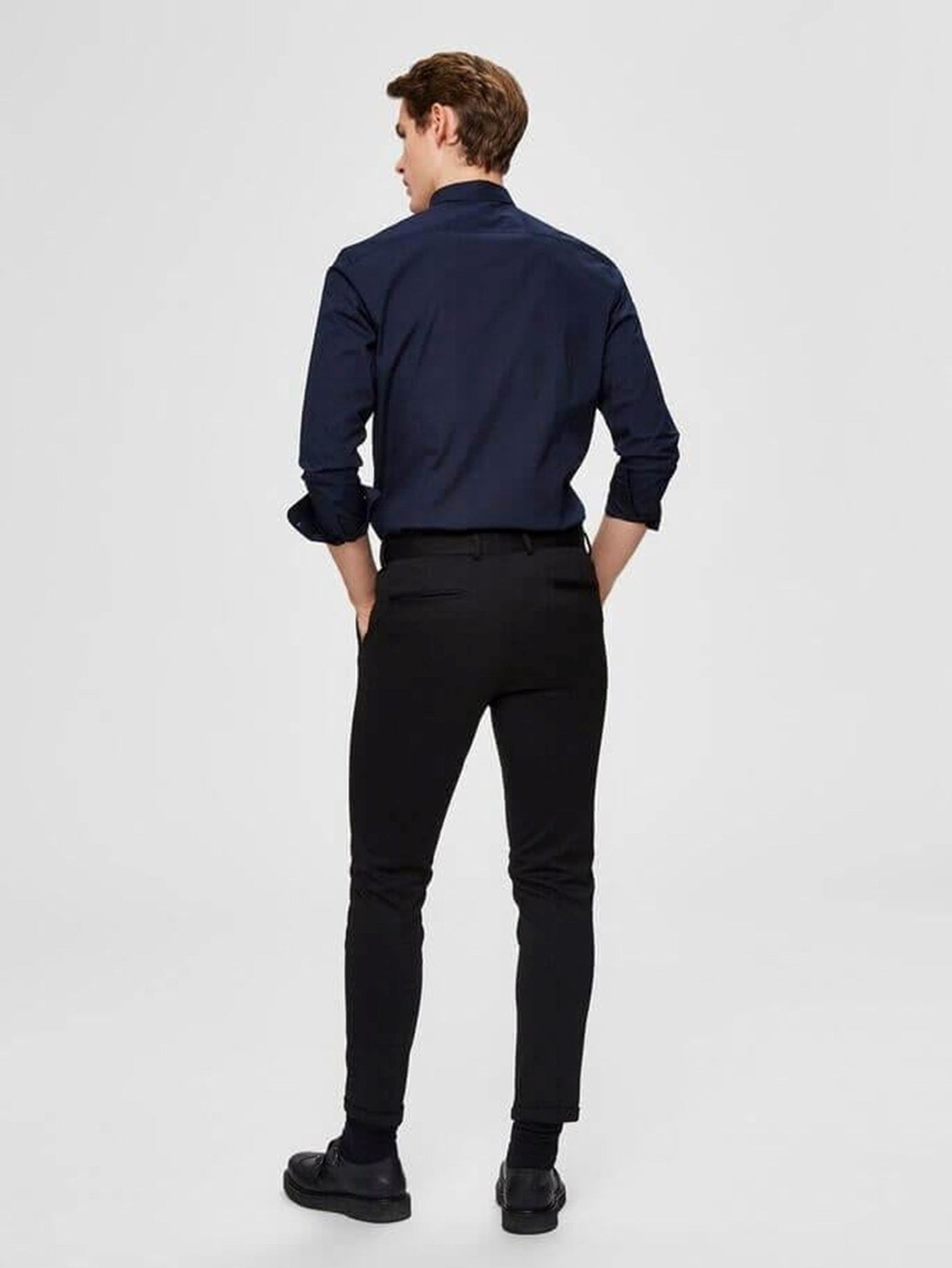 Michigan Stretchskjorta - Marinblå - Selected Homme - Blå 2