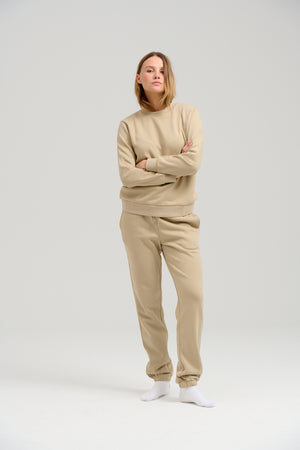 Basic Sweatsuit (Mörk Beige) - Paketerbjudande (Dam)