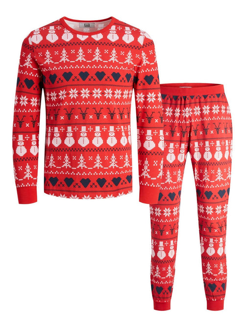 Snowflake Junior Pyjamas - Röd - TeeShoppen - Röd