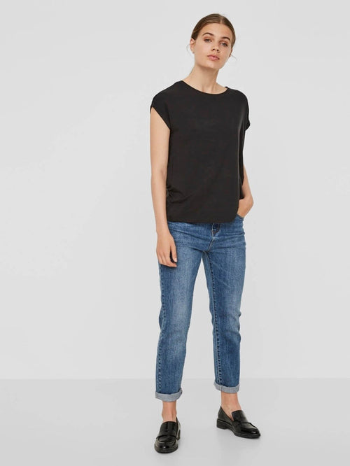 Basic mjuk Tee - Svart - Vero Moda - Svart