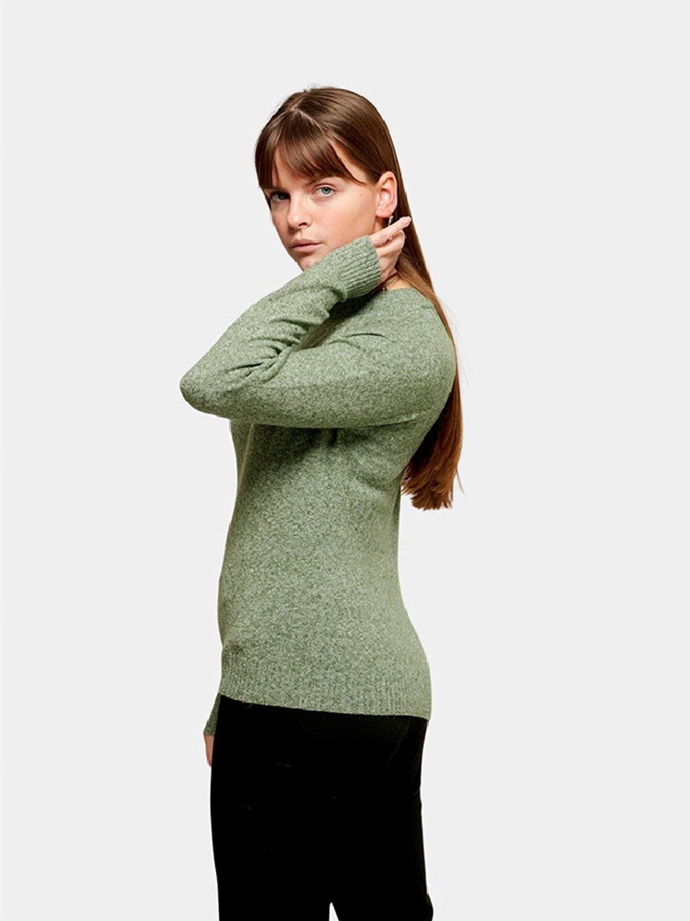 mjuk Doffy Stickad tröja - Fit Grönmelerad - Vero Moda - Grön 2
