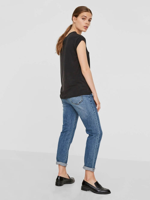 Basic mjuk Tee - Svart - Vero Moda - Svart