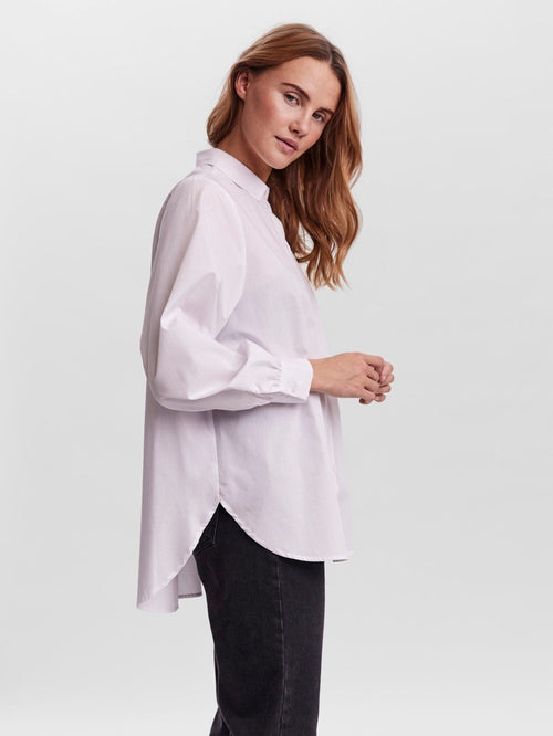 Ella Basic Skjorta - Vit - Vero Moda - Vit