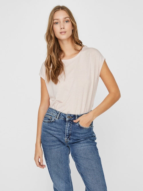 Basic mjuk Tee - Sepia Rose - Vero Moda - Rosa