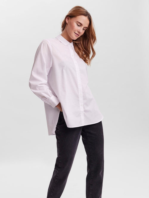 Ella Basic Skjorta - Vit - Vero Moda - Vit