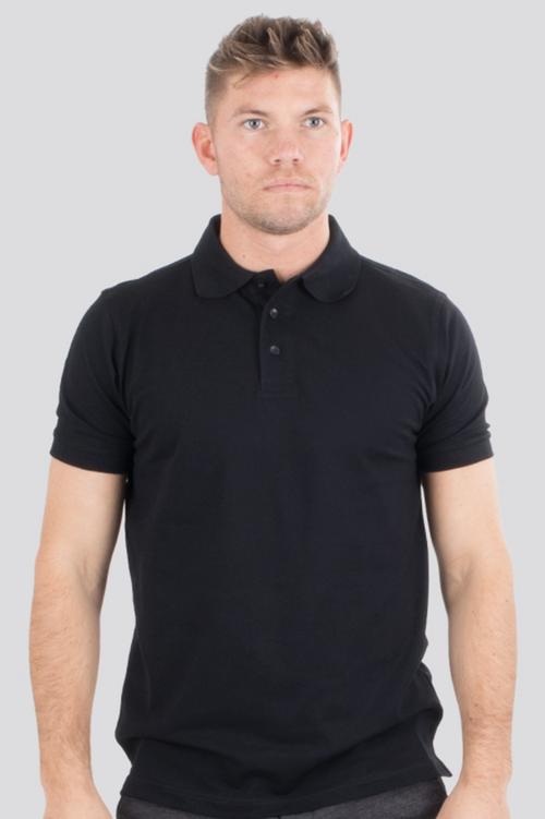 Basic Poloskjorta - Svart - TeeJays - Svart