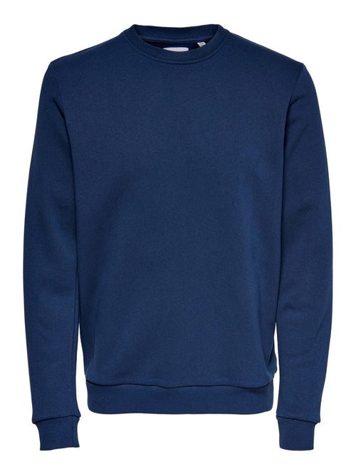 Classic Sweat Crewneck - Marinblå - Only & Sons - Blå