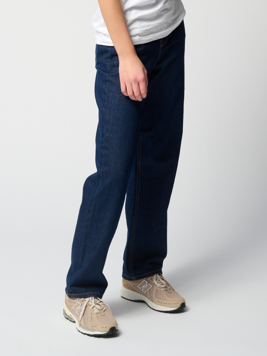 Performance Loose Jeans - Medium Blue Denim