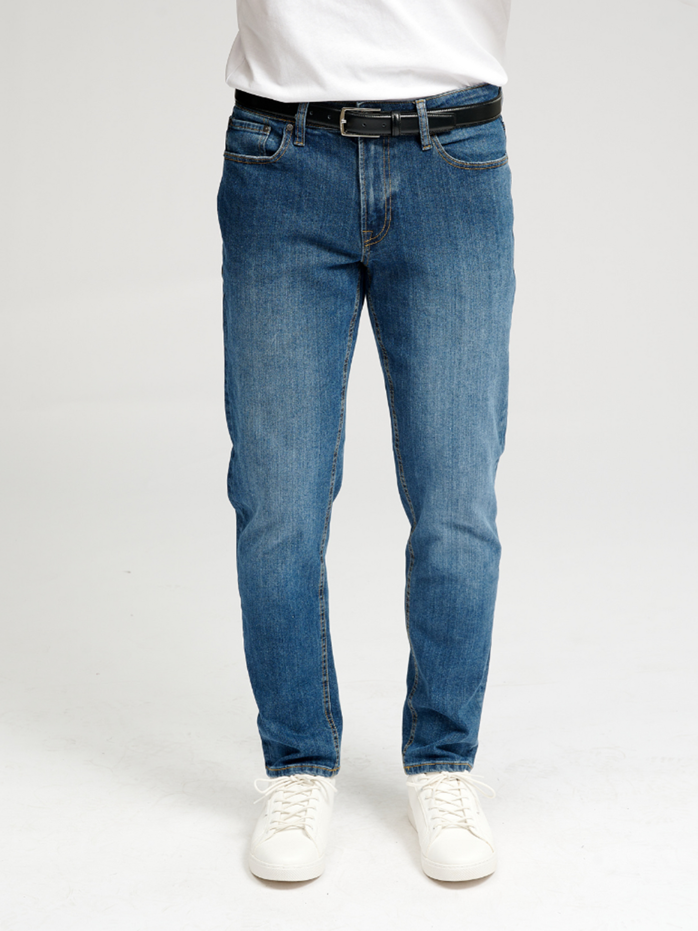 Performance Jeans (Regular) - Medium Blue Denim - TeeShoppen - Blå 4