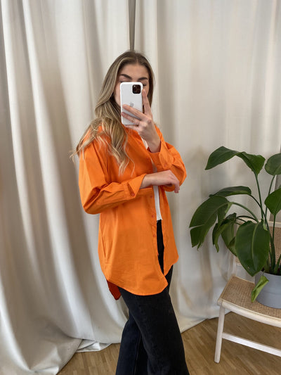 Mio Lång Skjorta - Klar Orange - Jacqueline de Yong - Orange