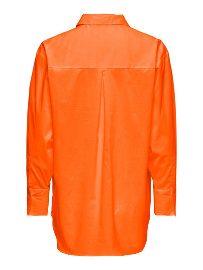 Mio Lång Skjorta - Klar Orange - Jacqueline de Yong - Orange 3