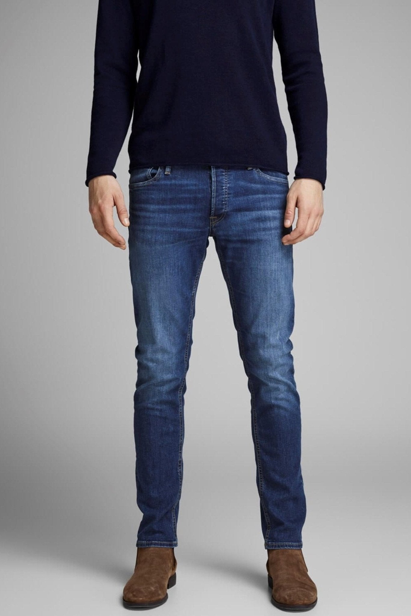Glenn Original 814 Jeans - Blå denim - Jack & Jones - Blå