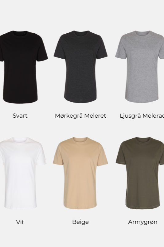 Long T-shirt - Paketerbjudande (3 st)