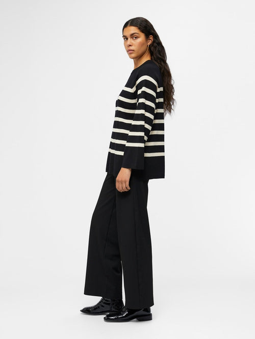 Ester Stickad Pullover - Svart - Object - Svart