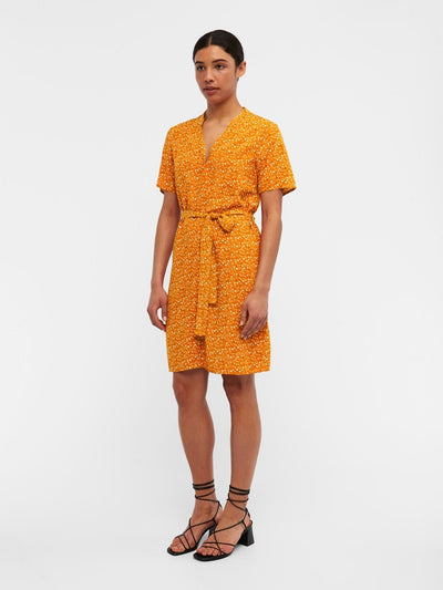 Ema Elise Skjortklänning - Autumn Sunset - Object - Orange 3