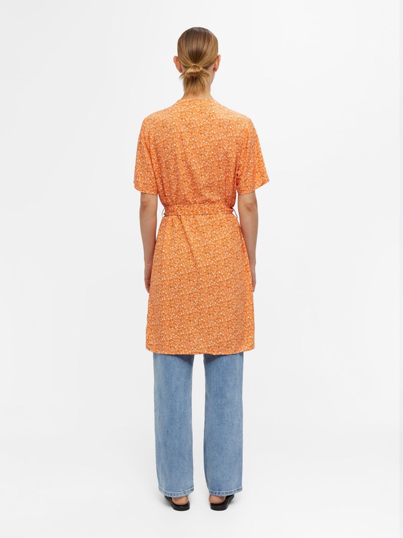 Ema Elise Skjortklänning - Autumn Sunset - Object - Orange 5