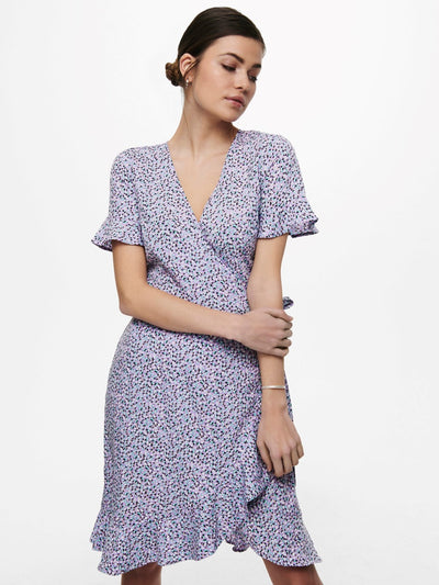 Olivia Wrap Dress - Chinese Violet - ONLY - Lila 3