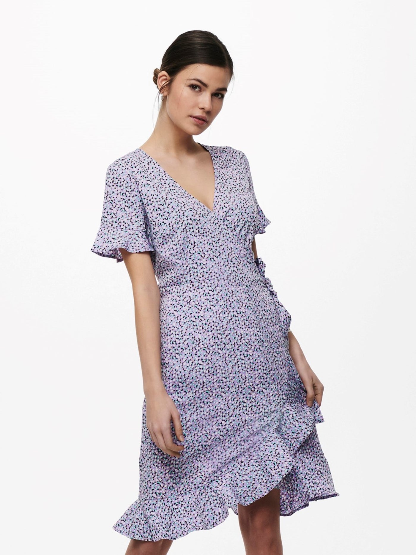 Olivia Wrap Dress - Chinese Violet - ONLY - Lila 5