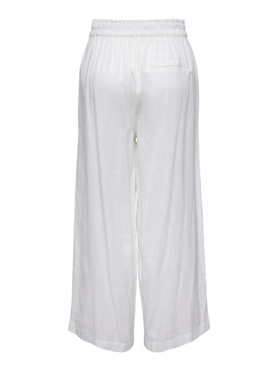 Tokyo Linen Pants - Bright White - ONLY - Vit 2