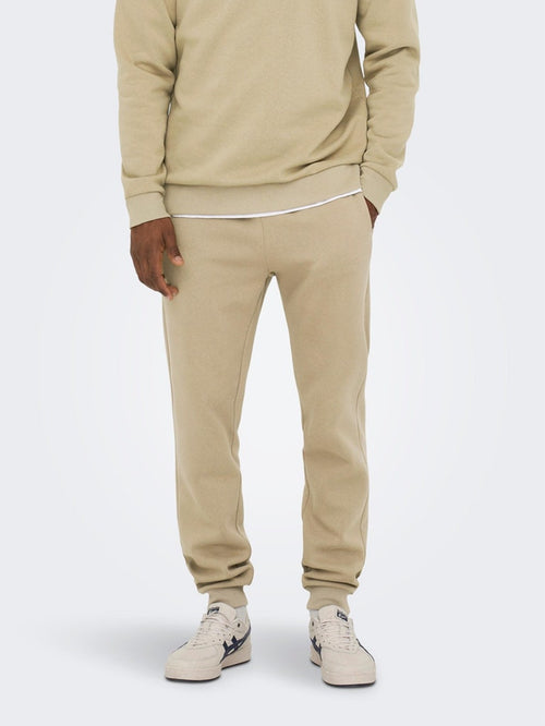 Classic Sweatpants - Chinchilla - Only & Sons - Sand/Beige