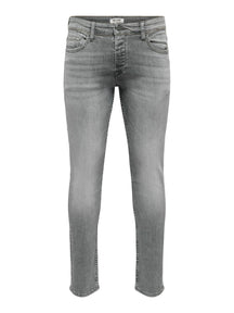 Loom Slim Grey Jeans - Grå