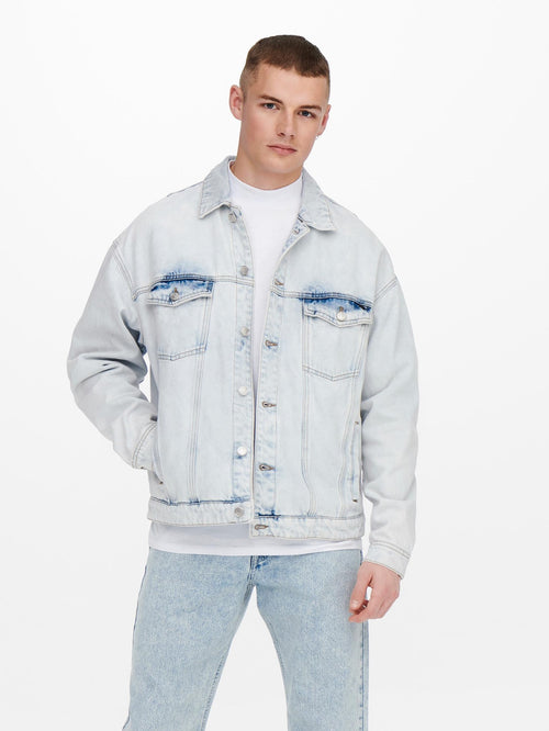 Rick Denim jacka - Blå Denim - Only & Sons - Blå