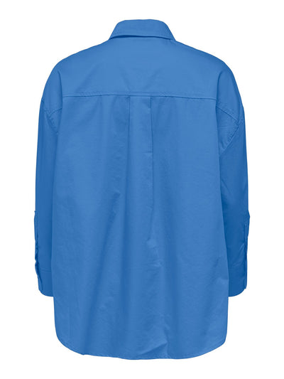 Corina Löstsittande Skjorta - Marinblå - ONLY - Blå 4