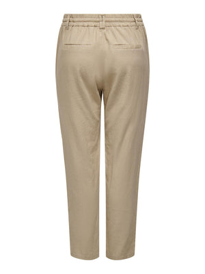 Caro-Poptrash Pants - Oxford Tan - ONLY - Grå