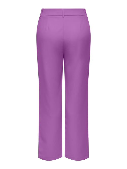 Lana-Berry Mid Straight Pants - Dewberry - ONLY - Lila