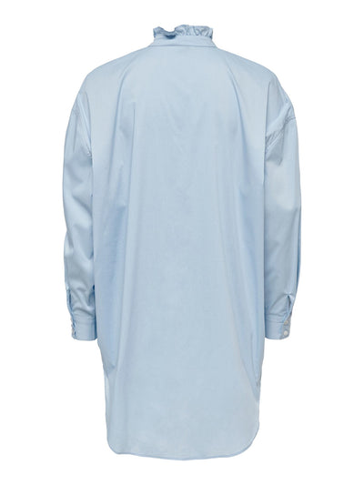 Sofia Frill Blus - Airy blue - ONLY - Blå 2