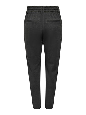 Poptrash Pants - Dark Grey Melange - ONLY - Grå