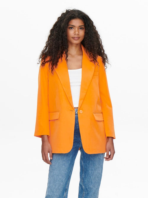 Lana-Berry Oversized Blazer - Surf the Web - ONLY - Orange