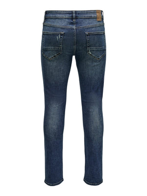 Loom Slim 2946 Jeans - Blue Denim - Only & Sons - Blå