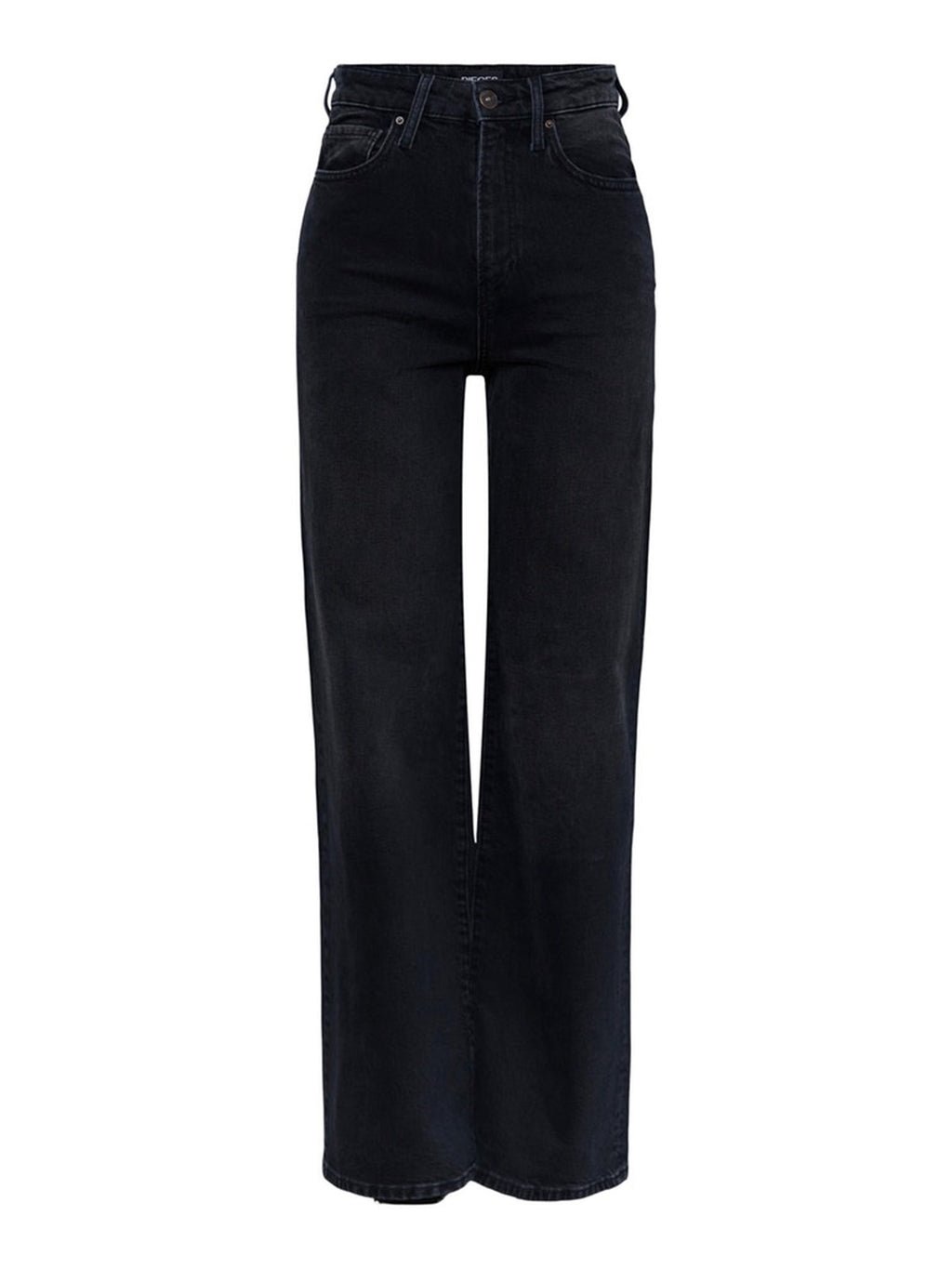 Flikka High Waist Wide Jeans - Black Denim