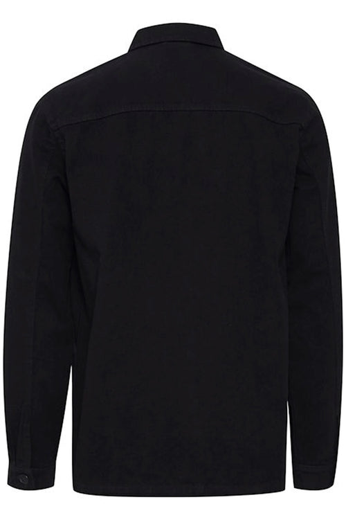 Wand Overshirt - True Black - Solid - Svart