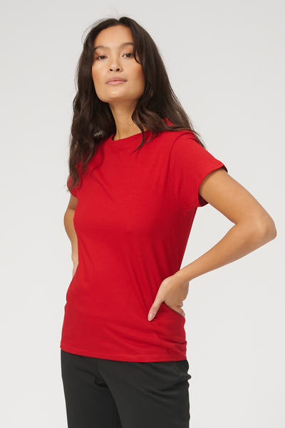 Basic T-shirt - Red - TeeShoppen - Röd 4