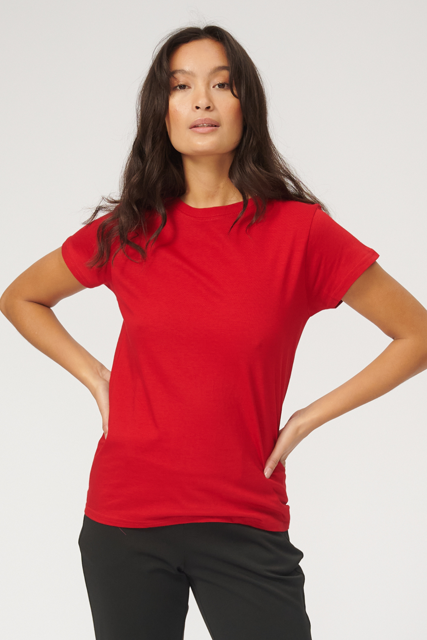 Basic T-shirt - Red - TeeShoppen - Röd 5