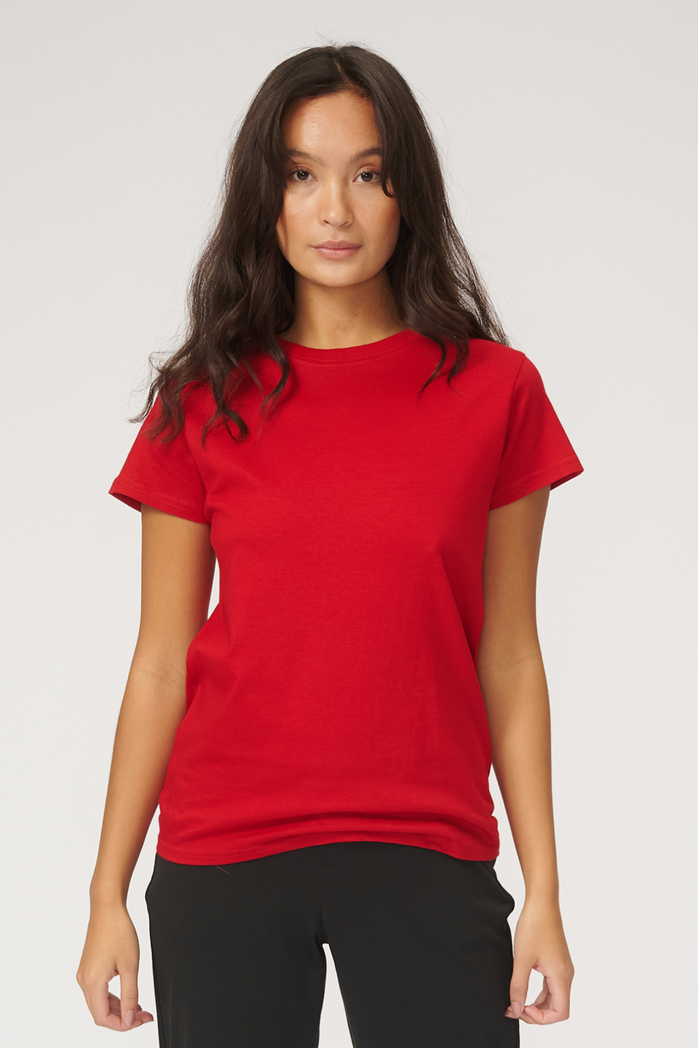 Basic T-shirt - Red - TeeShoppen - Röd
