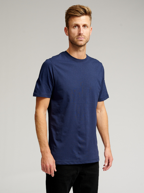 Ekologisk Basic T-shirt - Marinblå - TeeShoppen - Blå
