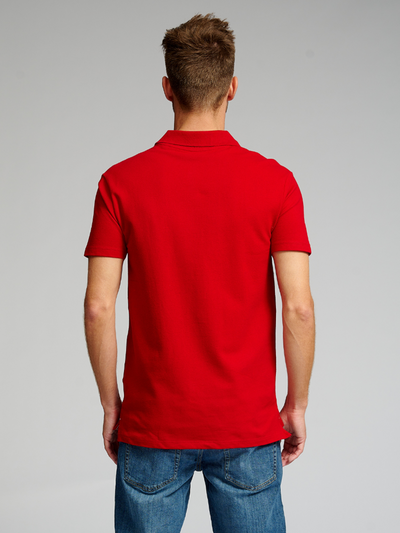 Muscle Poloskjorta - Röd - TeeShoppen - Röd 4