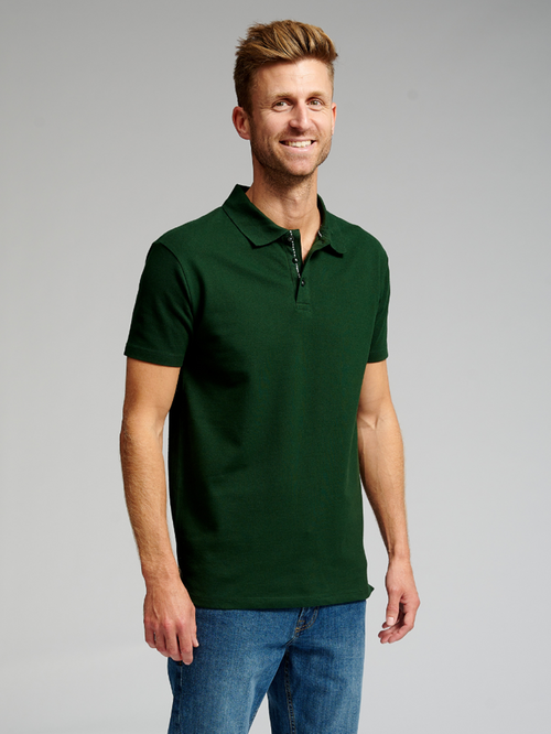 Muscle Poloskjorta - Mörkgrön - TeeShoppen - Grön