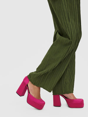 Carrie Wide Pants - Rifle Green - Vero Moda - Grön