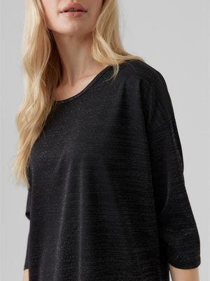 Malena Lurex Blus - Svart - Vero Moda - Svart